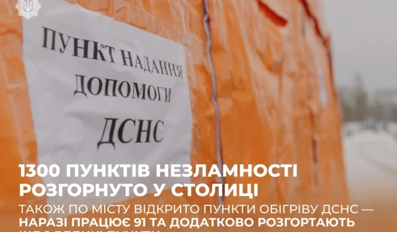 Київ розгорнув 1300 пунктів незламності: МВС додає ще два великі центри обігріву – що відомо