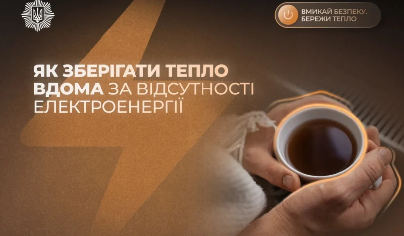 Як зберігати тепло вдома під час блекауту: поради МВС і ключові правила безпеки