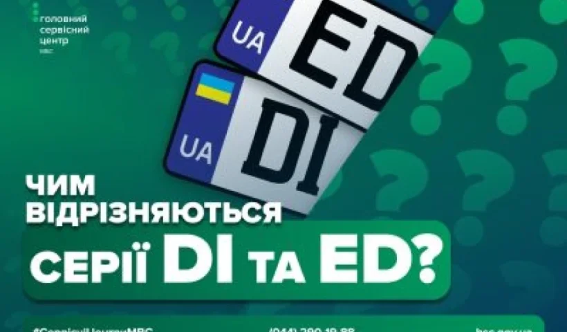 Номерні знаки серій DI та ED: значення та онлайн-оформлення через Дію і Кабінет водія – офіційні пояснення МВС