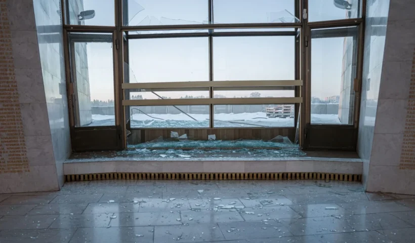 Масована атака 3 лютого: вибухова хвиля пошкодила «Зал слави» Національного музею історії України у Другій світовій війні в Києві