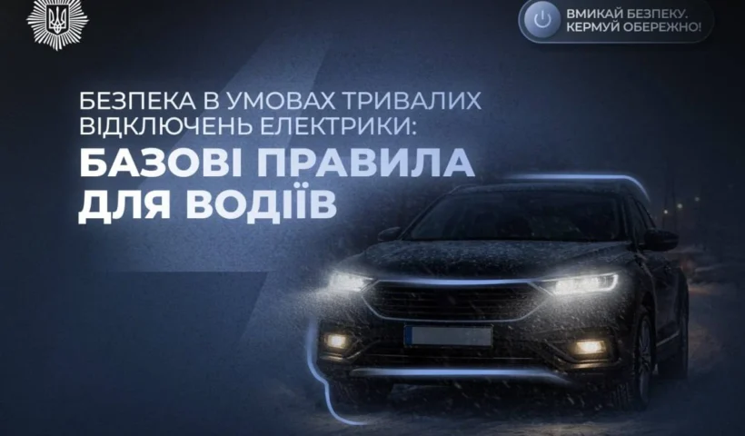 Зима і відключення світла: МВС розповіло, як убезпечити себе на дорозі – ключові правила дорожнього руху та чекліст водія
