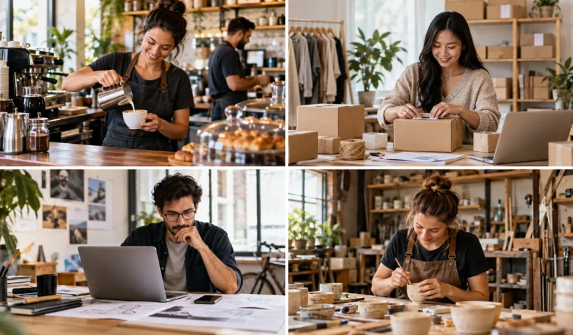 10 types of entrepreneurship compared by goals, growth potential, funding and business examples.