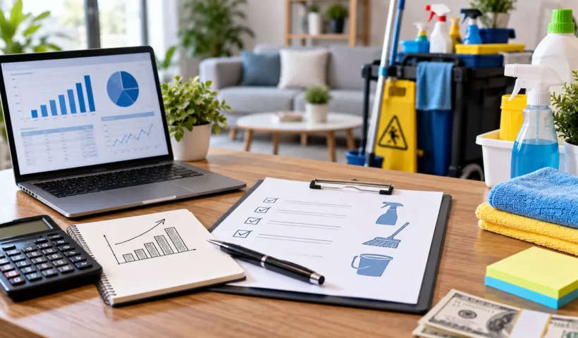 Cleaning business plan 2026 with startup costs, pricing and financial projections
