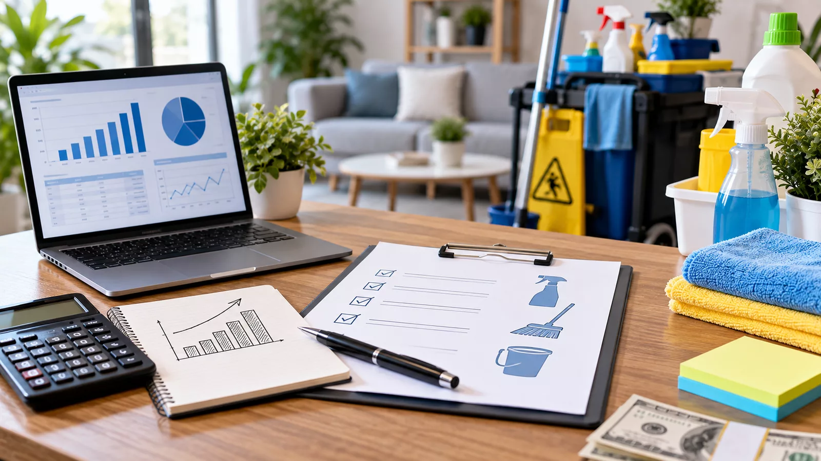 Cleaning business plan 2026 with startup costs, pricing and financial projections