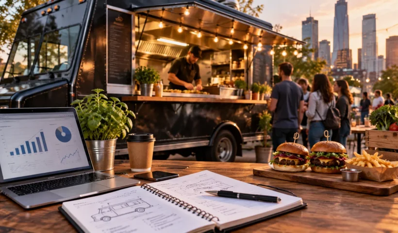 Food truck business plan for 2026 with startup costs and financial projections