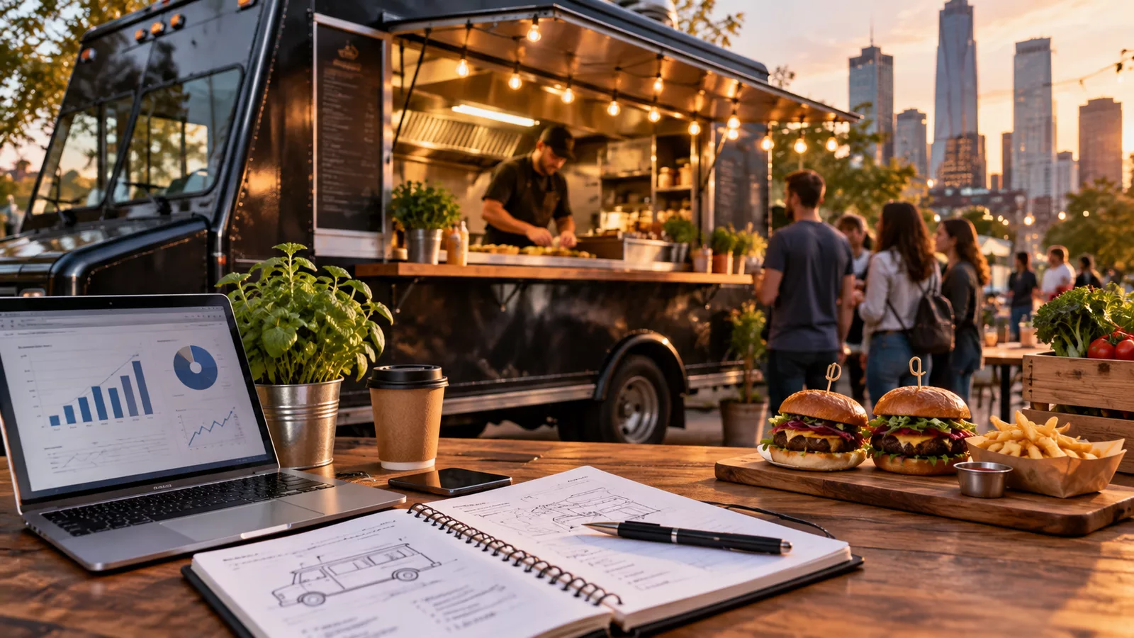Food truck business plan for 2026 with startup costs and financial projections